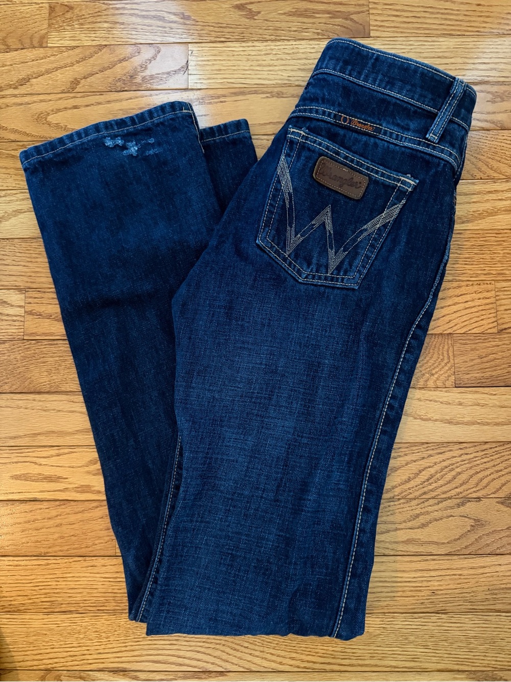 Wrangler Cash  Women's Dark Blue Bootcut Jeans with Signature Back Pocket 28x36